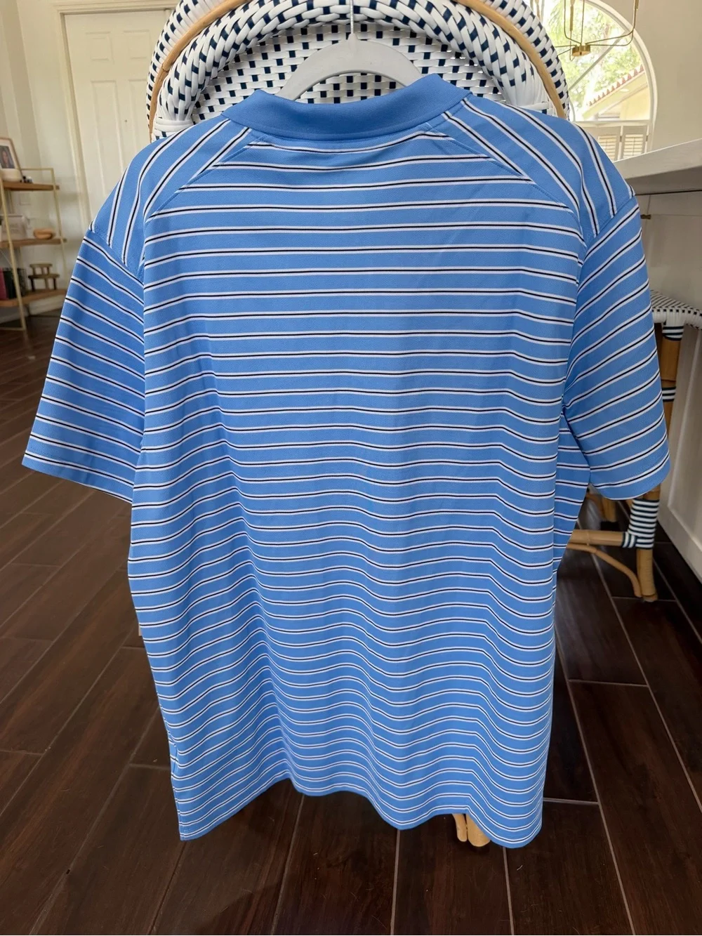 NWT Jordan UNC North Carolina Tar Heels Primetime Victory Striped Polo Men’s XL